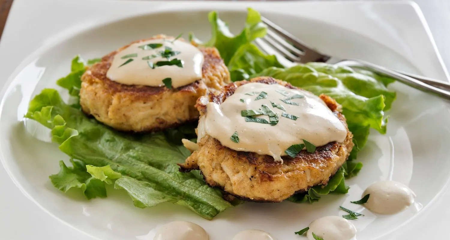 Crab Cake with Sauce over