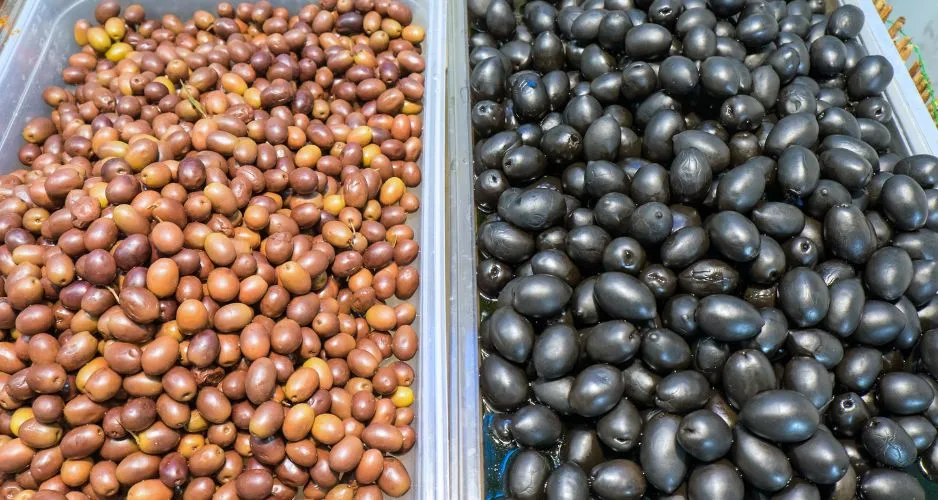 Diffrent type of Black Olives