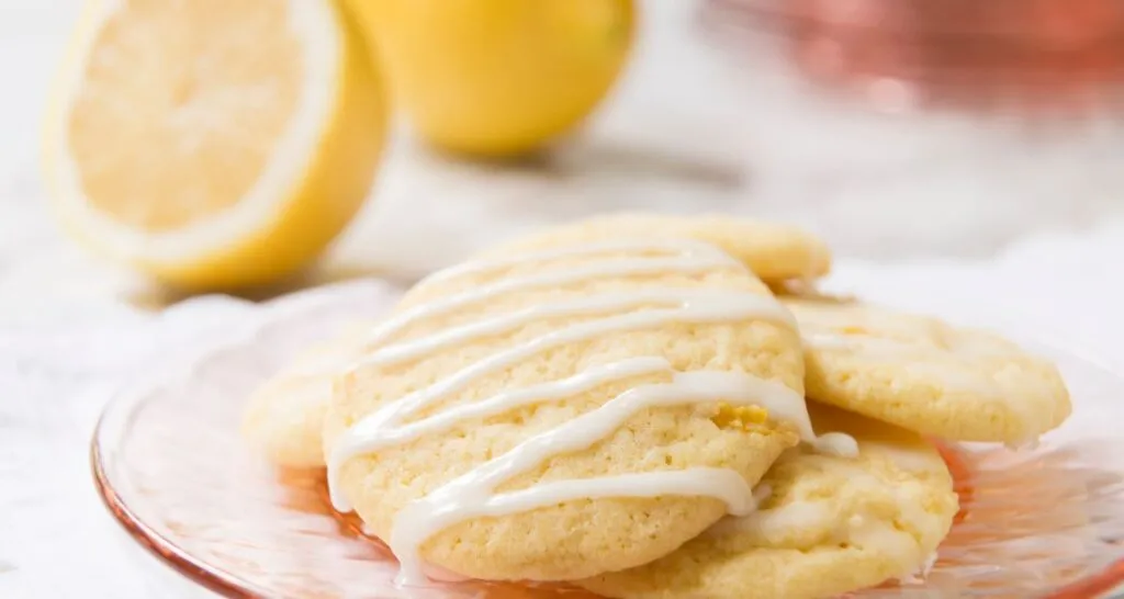 Lemon Ricotta Cookies with Glaze