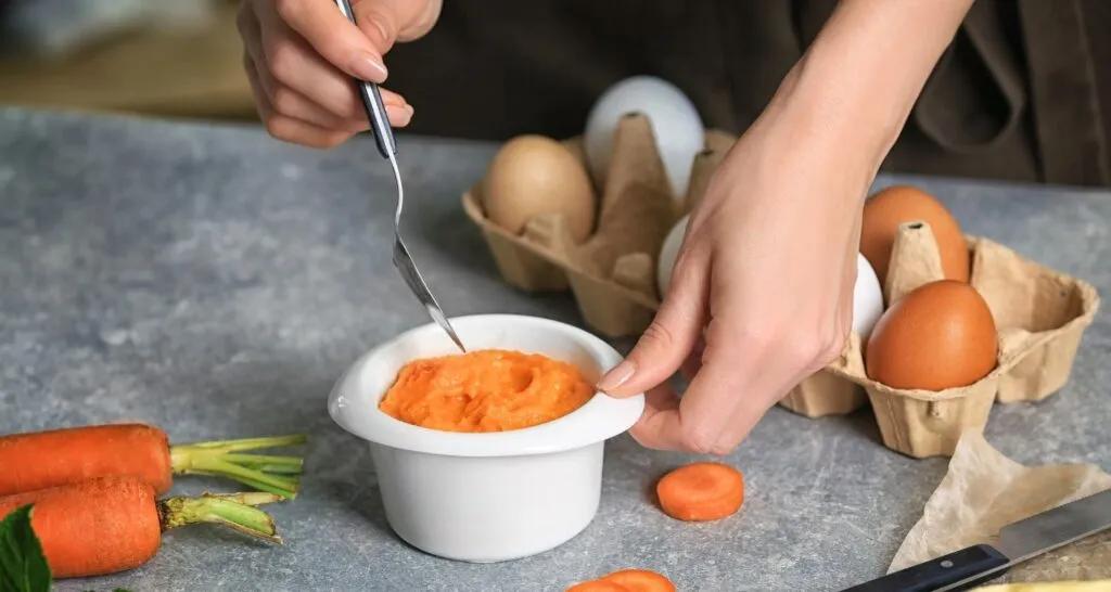 Making Carrot Souffle