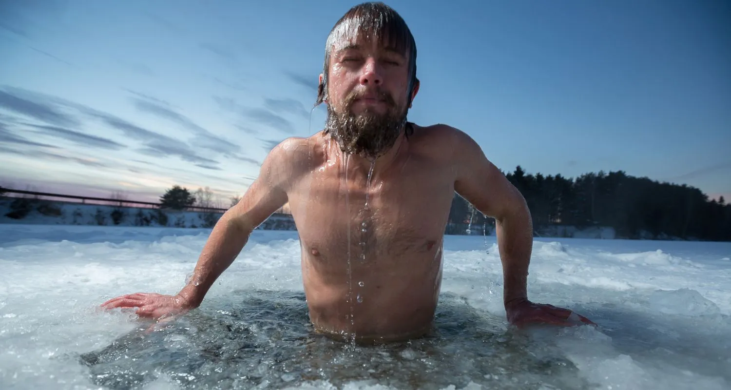 Man doing AM Ice Ritual