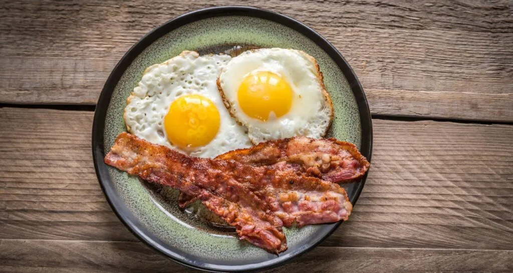 Turkey bacon breakfast