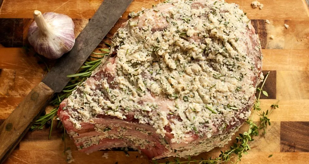 Garlic Butter Prime Rib