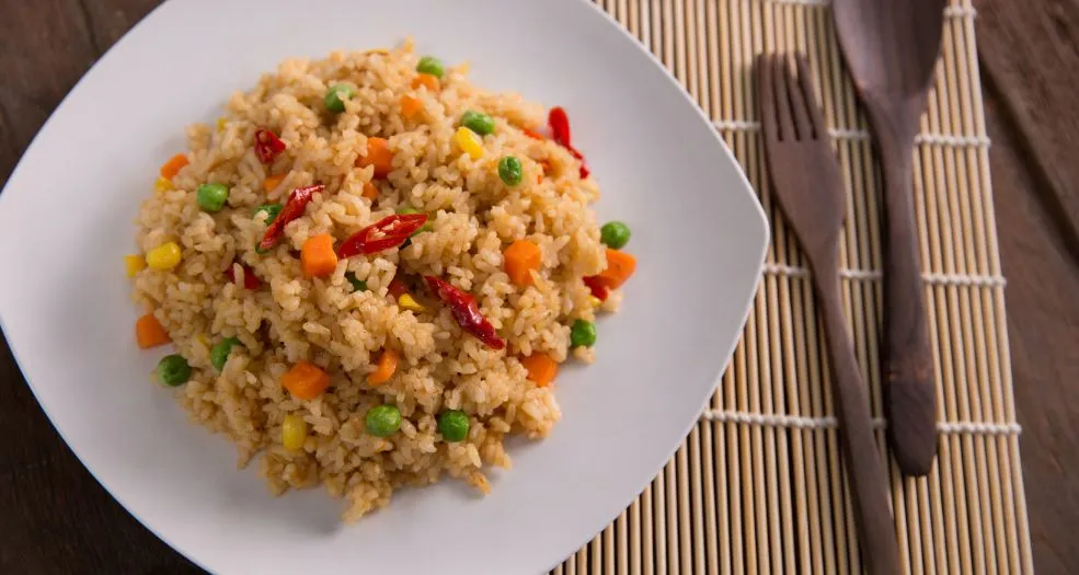 Plate of mexican Rice