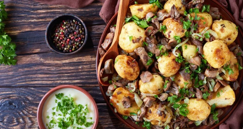 Shiitake Mushroom and potatoes