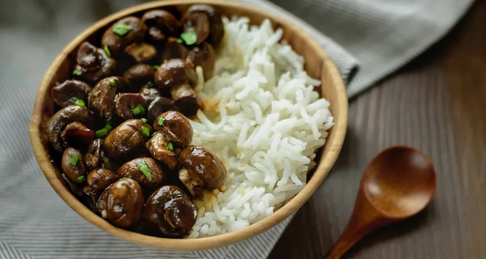 Shiitake Mushroom with rice