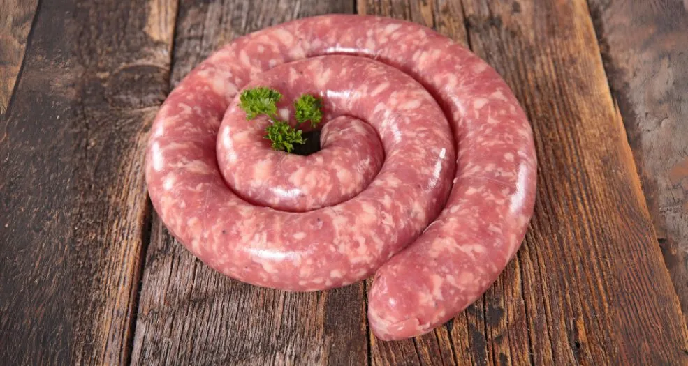 raw beef sausage