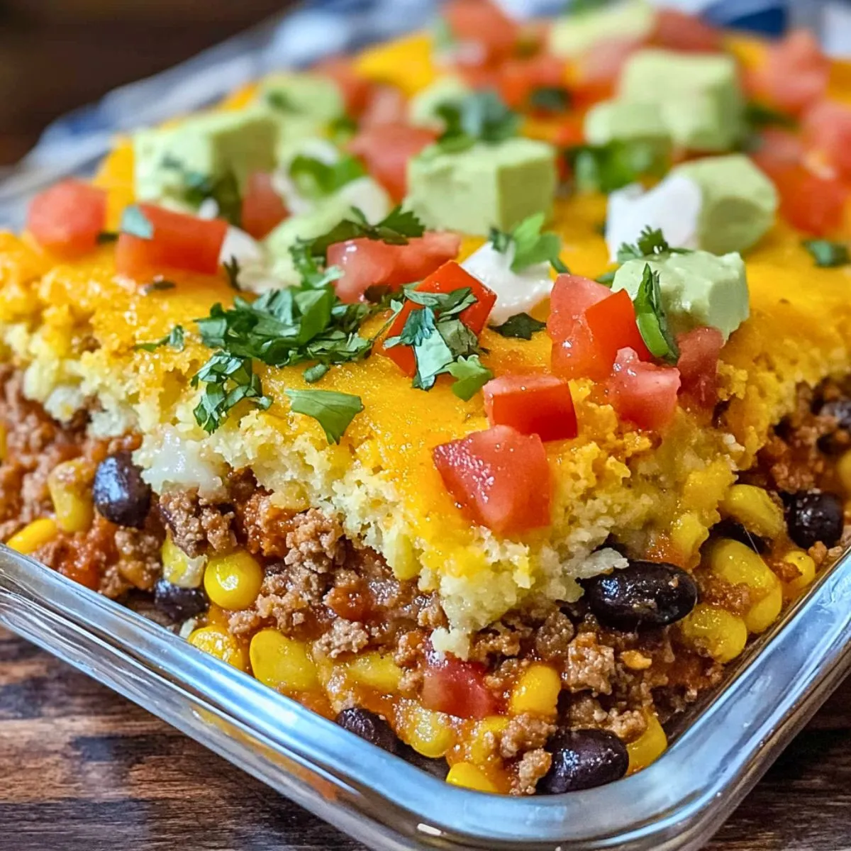 Cornbread Taco Bake (2) Cornbread Taco Bake , How to make it