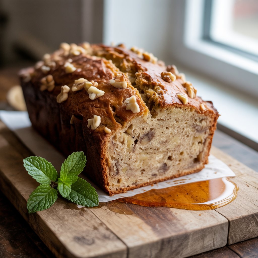 Cottage Cheese Banana Bread Making